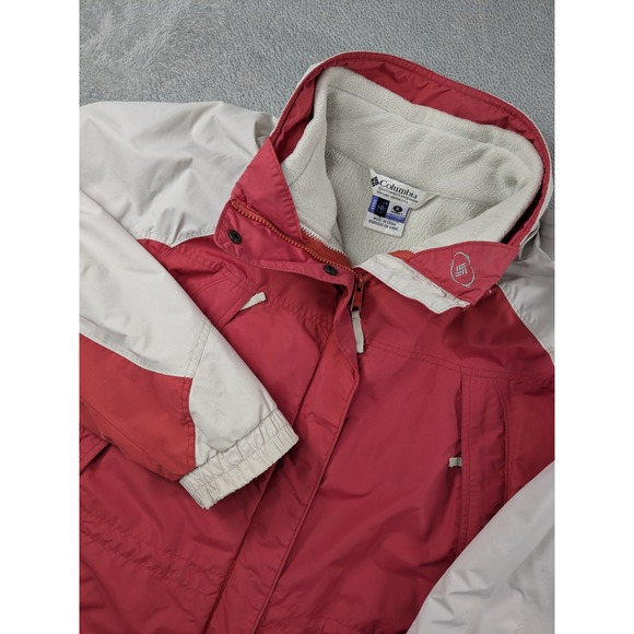 Columbia Jackets & Blazers - Columbia Interchange 3-in-1 Jacket Womens XL Salmon Cream Fleece Lined XL7765